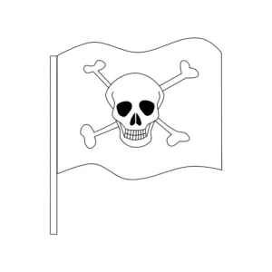Bastelanleitung Piratenflagge
