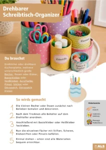 Drehbarer Schreibtisch Organizer 1