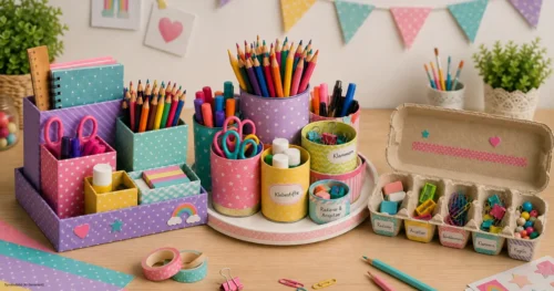 Schreibtisch-Organizer basteln