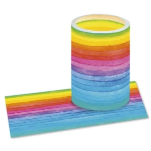 Laternenzuschnitte Regenbogen Streifen 25er Pack