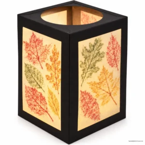 Laterne Herbstblatt mit Durchblick